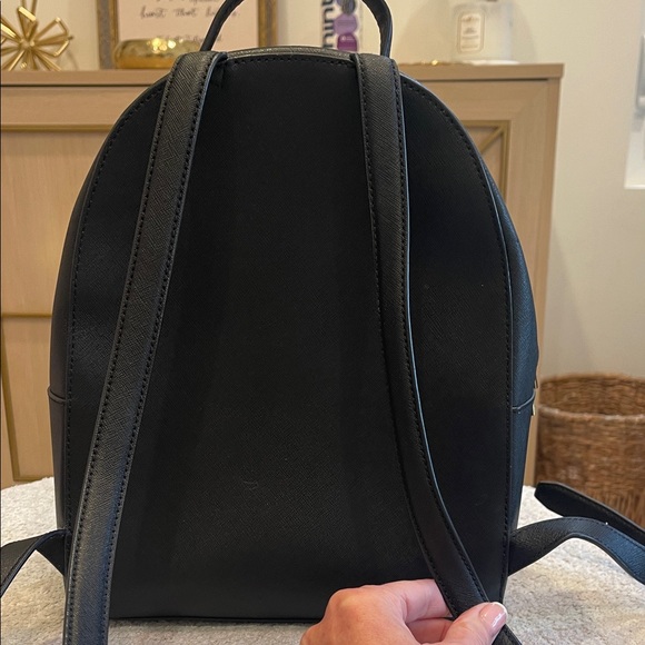 Tory Burch Black Backpack with Gold Accents - Picture 2 of 5